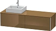 Тумба под раковину Duravit XSquare XS4904L6161 160 см Коричнево-оливковый глянцевый Тумба под раковину Duravit XSquare XS4904L6161 160 см Коричнево-оливковый глянцевый