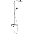 Душевая система Hansgrohe Pulsify S Showerpipe 260 1jet с термостатом для ванны 24230000, хром Душевая система Hansgrohe Pulsify S Showerpipe 260 1jet с термостатом для ванны 24230000, хром