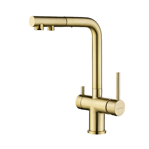 Смеситель для кухни Paulmark SERPENTINE светлое золото Se213222-LG Смеситель для кухни Paulmark SERPENTINE светлое золото Se213222-LG