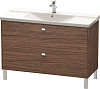 Картинка анонса товара «тумба под раковину duravit brioso br441301021 напольная 122 см орех темный»