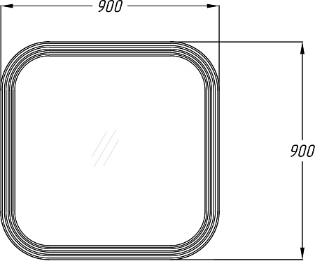 Зеркало Opadiris Ibiza 90 Z0000013835 см с подсветкой Зеркало Opadiris Ibiza 90 Z0000013835 см с подсветкой