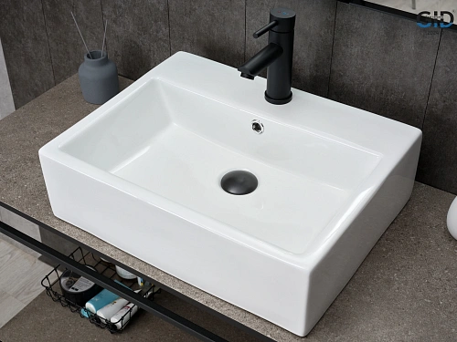 Раковина Gid N9153 51215 накладная белая 53x41x15 Раковина Gid N9153 51215 накладная белая 53x41x15