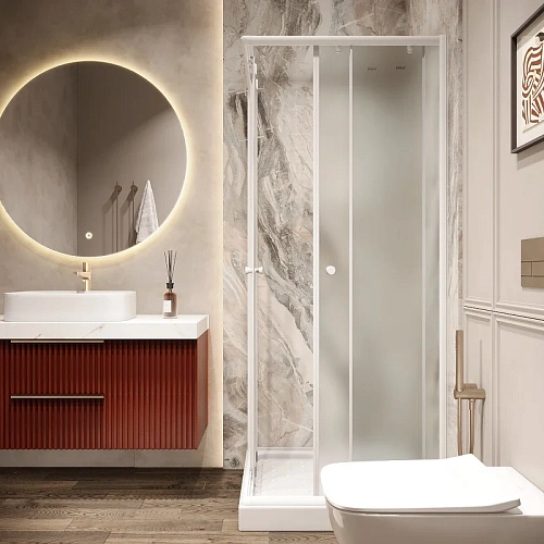 Душевой уголок Parly ZFQ81 с поддоном 80х80х190 Душевой уголок Parly ZFQ81 с поддоном 80х80х190