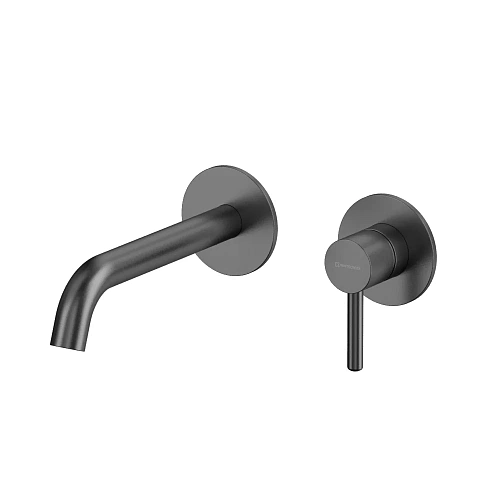 Смеситель для раковины WHITECROSS 2-Y1225GM скрытого монтажа, внешняя часть, оружейная сталь Смеситель для раковины WHITECROSS 2-Y1225GM скрытого монтажа, внешняя часть, оружейная сталь