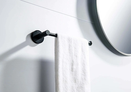 Полотенцедержатель Aquatek ЕВРОПА AQ4119MB черный матовый Полотенцедержатель Aquatek ЕВРОПА AQ4119MB черный матовый