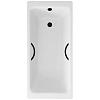 Ванна чугунная Delice Parallel 160х70 DLR220504RB с черными матовыми ручками Ванна чугунная Delice Parallel 160х70 DLR220504RB с черными матовыми ручками