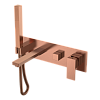 Картинка анонса товара «смеситель для ванны boheme qubic 474-2-cb встроенный copper brushed»