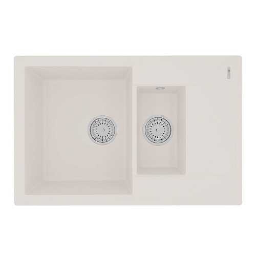 Кухонная мойка Lemark RAMZA 760 врезная из кварцгранита, с крылом, Жасмин 9910040 Кухонная мойка Lemark RAMZA 760 врезная из кварцгранита, с крылом, Жасмин 9910040