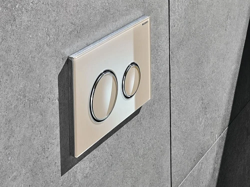 Клавиша смыва Geberit 115.884.TG.1 Sigma21бежевый, глянцевый хром Клавиша смыва Geberit 115.884.TG.1 Sigma21бежевый, глянцевый хром