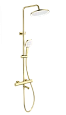 Душевая система Wonzon & Woghand с термостатом, брашированное золото (WW-B3069-BG) Душевая система Wonzon & Woghand с термостатом, брашированное золото (WW-B3069-BG)