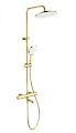 Душевая система Wonzon & Woghand с термостатом, брашированное золото (WW-B3069-BG) Душевая система Wonzon & Woghand с термостатом, брашированное золото (WW-B3069-BG)