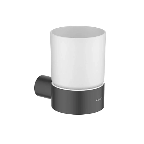 Стакан Aquatek ЛИРА AQ4404MB черный матовый Стакан Aquatek ЛИРА AQ4404MB черный матовый