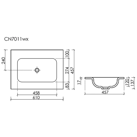 Раковина Ceramica Nova Grace CN7011MBwx накладная, без отверстия под смеситель, 610x457x137мм, черный матовый Раковина Ceramica Nova Grace CN7011MBwx накладная, без отверстия под смеситель, 610x457x137мм, черный матовый