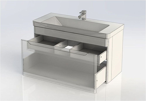 Тумба под раковину Aquanet София 105 белый 00199870 Тумба под раковину Aquanet София 105 белый 00199870