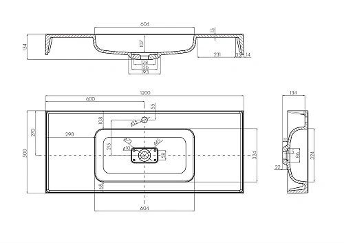 Раковина Aquaton Ричмонд 120 1A70583KRD010 Раковина Aquaton Ричмонд 120 1A70583KRD010