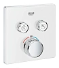 Смеситель для душа GROHE Grohtherm SmartControl на 2 выхода, белая луна (29156LS0) внешняя часть тер Смеситель для душа GROHE Grohtherm SmartControl на 2 выхода, белая луна (29156LS0) внешняя часть тер