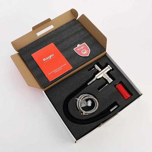 Смеситель для кухни Raglo R81.64.05 с гибким изливом с подключением к фильтру, сатин Смеситель для кухни Raglo R81.64.05 с гибким изливом с подключением к фильтру, сатин