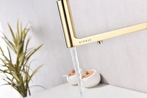 Смеситель для кухни Paulmark Tornado золото To213402-G Смеситель для кухни Paulmark Tornado золото To213402-G