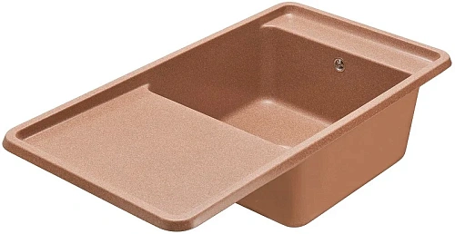 Кухонная мойка Aquaton Беллис 97 1A725132BS270 из литого мрамора, терракот Кухонная мойка Aquaton Беллис 97 1A725132BS270 из литого мрамора, терракот