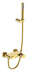 Картинка анонса товара «смеситель для ванны boheme stick mat gold c ручкой touch 123-mg.2 золото-матовый»