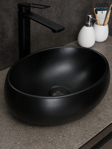 Раковина Gid Bm9030ds 53384 накладная черная матовая 40x30x13.5 Раковина Gid Bm9030ds 53384 накладная черная матовая 40x30x13.5