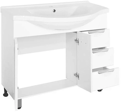 Тумба под раковину Style Line Жасмин 100 (3 ящ.) ЛС-00000585 Тумба под раковину Style Line Жасмин 100 (3 ящ.) ЛС-00000585