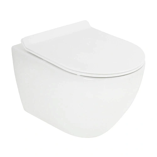 Унитаз подвесной CEZARES STYLUS-TOR CZR-6601-TH-TOR/CZR-2011-SC безободковый с сиденьем Унитаз подвесной CEZARES STYLUS-TOR CZR-6601-TH-TOR/CZR-2011-SC безободковый с сиденьем