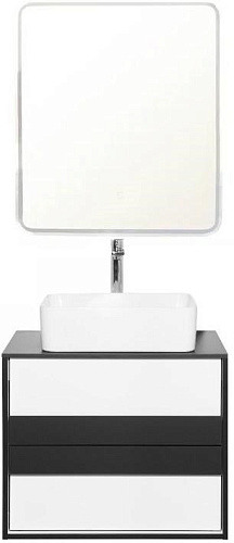 Тумба под раковину Style Line Амстердам 70 со столешницей, белый матовый ЛС-000010041 Тумба под раковину Style Line Амстердам 70 со столешницей, белый матовый ЛС-000010041