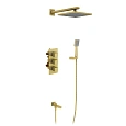 Душевая система Timo Tetra-thermo SX-0199/17SM встраиваемая с термостатом золото матовое Душевая система Timo Tetra-thermo SX-0199/17SM встраиваемая с термостатом золото матовое