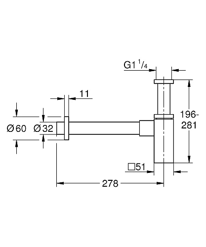 Сифон для раковины GROHE (40564A00) Сифон для раковины GROHE (40564A00)