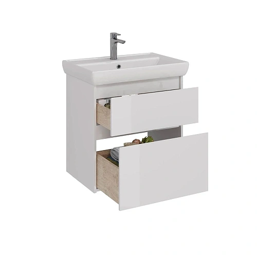 Тумба под раковину Lemark COMBI 70 см подвесная/напольная, белый LM03C70T Тумба под раковину Lemark COMBI 70 см подвесная/напольная, белый LM03C70T