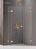Картинка анонса товара «душевой уголок new trendy avexa gold shine l 100x80x200 exk-3849 золото»