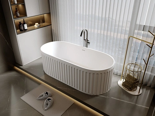 Ванна из искусственного камня Timo solid KIARA1680 (1680x740x550) Ванна из искусственного камня Timo solid KIARA1680 (1680x740x550)