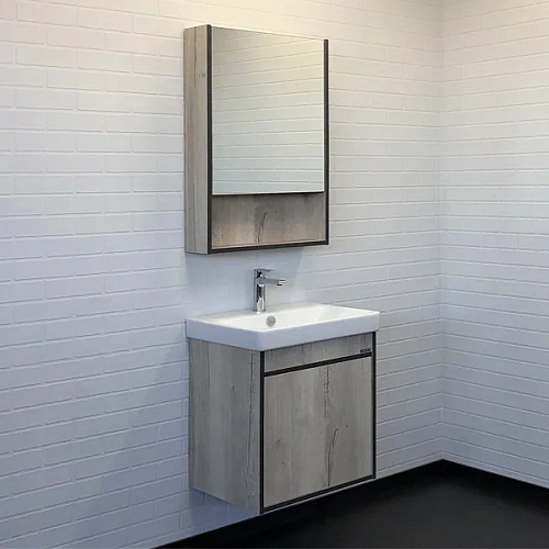 Тумба с раковиной Comforty Вена 55 00-00008928 дуб дымчатый раковина Адриана 55 Тумба с раковиной Comforty Вена 55 00-00008928 дуб дымчатый раковина Адриана 55