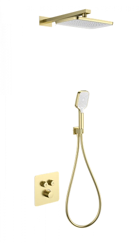 Душевая система Wonzon & Woghand с термостатом, встраиваемая, брашированное золото (WW-B4003-BG) Душевая система Wonzon & Woghand с термостатом, встраиваемая, брашированное золото (WW-B4003-BG)