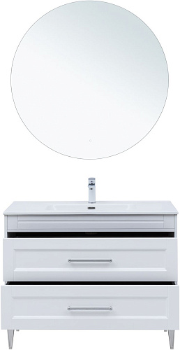 Тумба под раковину Aquanet Бостон New 100 00306369 белый сатин Тумба под раковину Aquanet Бостон New 100 00306369 белый сатин