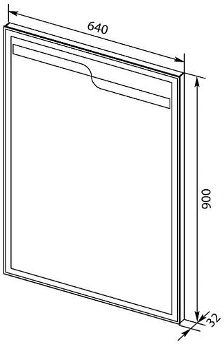 Зеркало Aquanet Модена 65 белый 00198488 Зеркало Aquanet Модена 65 белый 00198488