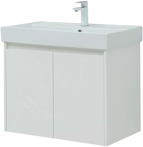 Тумба под раковину Aquanet Nova Lite 75 белый глянец (2 дверцы) 00298850 Тумба под раковину Aquanet Nova Lite 75 белый глянец (2 дверцы) 00298850