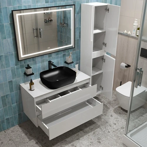 Тумба со столешницей и раковиной BelBagno KRAFT 80 kraft80bo-kepbo-1302h301-set подвесная KRAFT80BO-KEPBO-1302H301-SET Тумба со столешницей и раковиной BelBagno KRAFT 80 kraft80bo-kepbo-1302h301-set подвесная KRAFT80BO-KEPBO-1302H301-SET