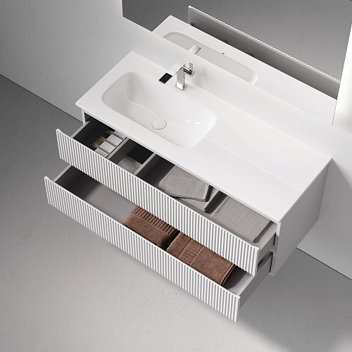 Тумба под раковину SANCOS Snob SNR120LW R левая 1195х445х500 Bianco подвесная Тумба под раковину SANCOS Snob SNR120LW R левая 1195х445х500 Bianco подвесная