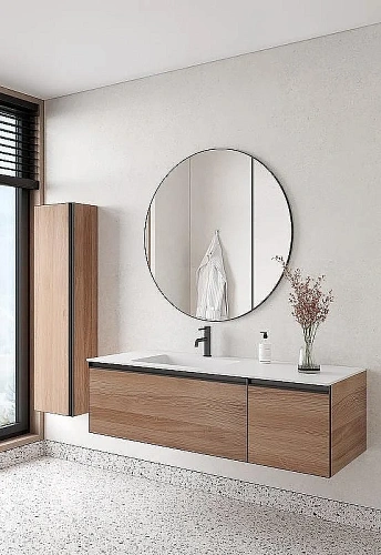 Тумба под раковину Armadi Art QUATRO 2 140см (100+40) WILLOW профиль ANTHRACITE 790-M2-140-W-A Тумба под раковину Armadi Art QUATRO 2 140см (100+40) WILLOW профиль ANTHRACITE 790-M2-140-W-A