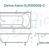 Ванна из искусственного камня Delice Astra 170х80 DLR330056-G глянцевая Ванна из искусственного камня Delice Astra 170х80 DLR330056-G глянцевая
