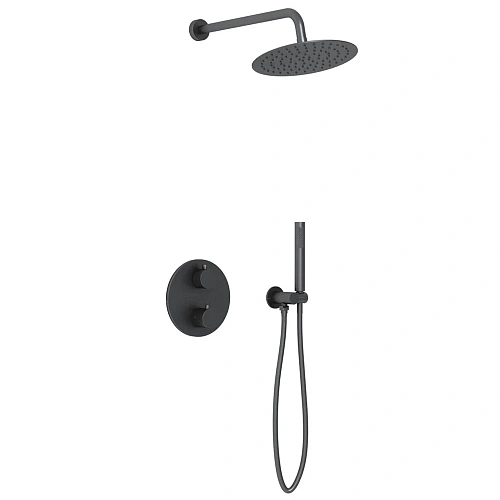 Душевая система Vincea VSFW-101TMB термостатический встраиваемая, черный Душевая система Vincea VSFW-101TMB термостатический встраиваемая, черный