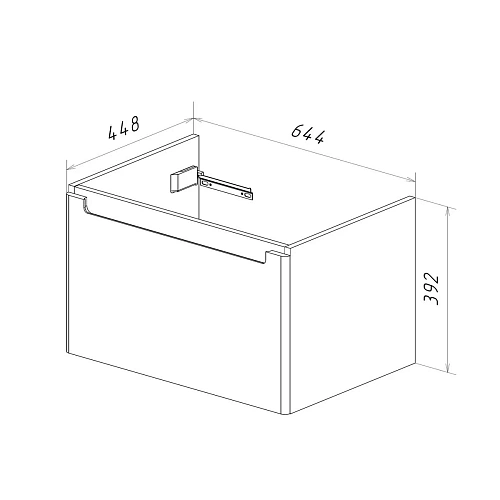 Тумба под раковину Lemark BUNO MINI 70 см подвесная, серый/белый LM05BM70T Тумба под раковину Lemark BUNO MINI 70 см подвесная, серый/белый LM05BM70T