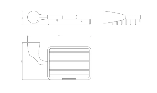 Мыльница Rush Devon DE75410 решетка хром Мыльница Rush Devon DE75410 решетка хром