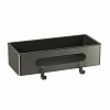 Полка Lemark SHELF LINE с крючками, графит/вставка-пластик графит 9776045 Полка Lemark SHELF LINE с крючками, графит/вставка-пластик графит 9776045