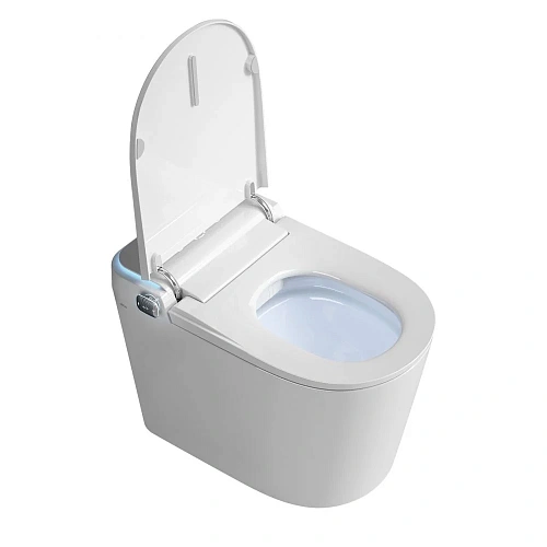 Унитаз SMART ABBER Bequem AC1117S приставной с функцией биде белый с крышкой микролифт Унитаз SMART ABBER Bequem AC1117S приставной с функцией биде белый с крышкой микролифт