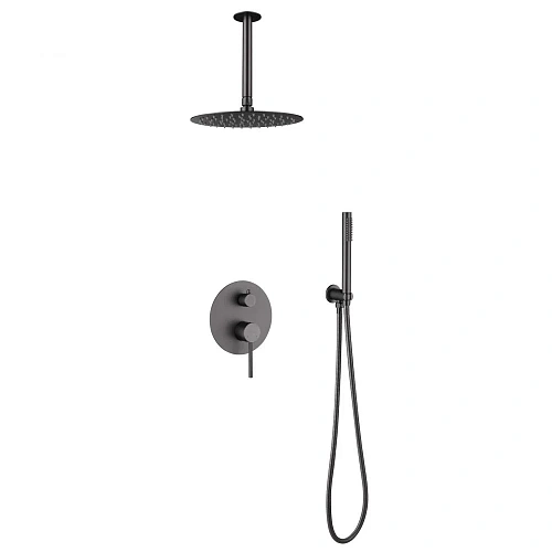 Душевая система ABBER Emotion AF8821NG скрытого монтажа без излива, никель Душевая система ABBER Emotion AF8821NG скрытого монтажа без излива, никель