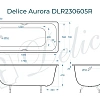 Ванна чугунная Delice Aurora 1700х700 с отверстиями под ручки DLR230605R Ванна чугунная Delice Aurora 1700х700 с отверстиями под ручки DLR230605R