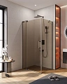 Душевой уголок CEZARES SLIDER-AH-1-100-70/80-BR-GM 70-80x100см стекло тонированное (бронза), профиль оружейная сталь Душевой уголок CEZARES SLIDER-AH-1-100-70/80-BR-GM 70-80x100см стекло тонированное (бронза), профиль оружейная сталь